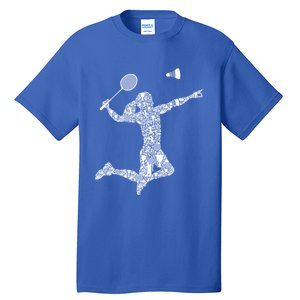 Badminton Player Shuttlecock Gift Tall T-Shirt