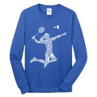 Badminton Player Shuttlecock Gift Tall Long Sleeve T-Shirt