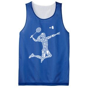 Badminton Player Shuttlecock Gift Mesh Reversible Basketball Jersey Tank