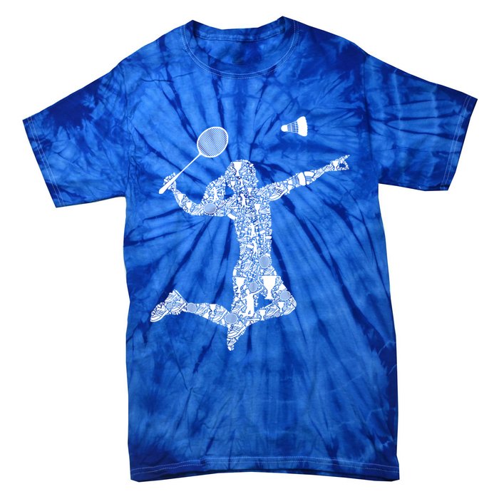 Badminton Player Shuttlecock Gift Tie-Dye T-Shirt