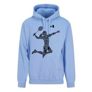 Badminton Player Shuttlecock Gift Unisex Surf Hoodie