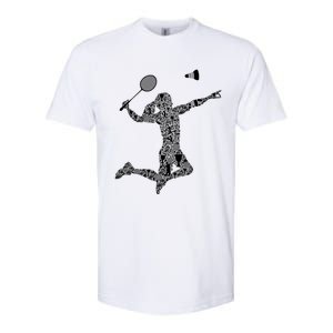 Badminton Player Shuttlecock Gift Softstyle CVC T-Shirt