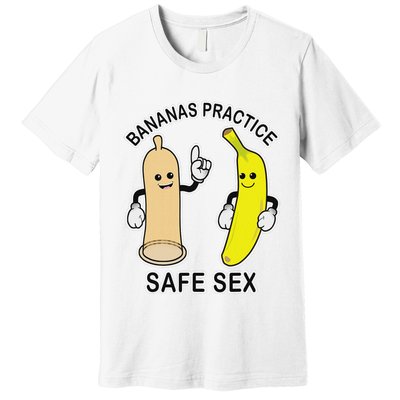 Bananas Practice Safe Sex Condom Banana Premium T-Shirt