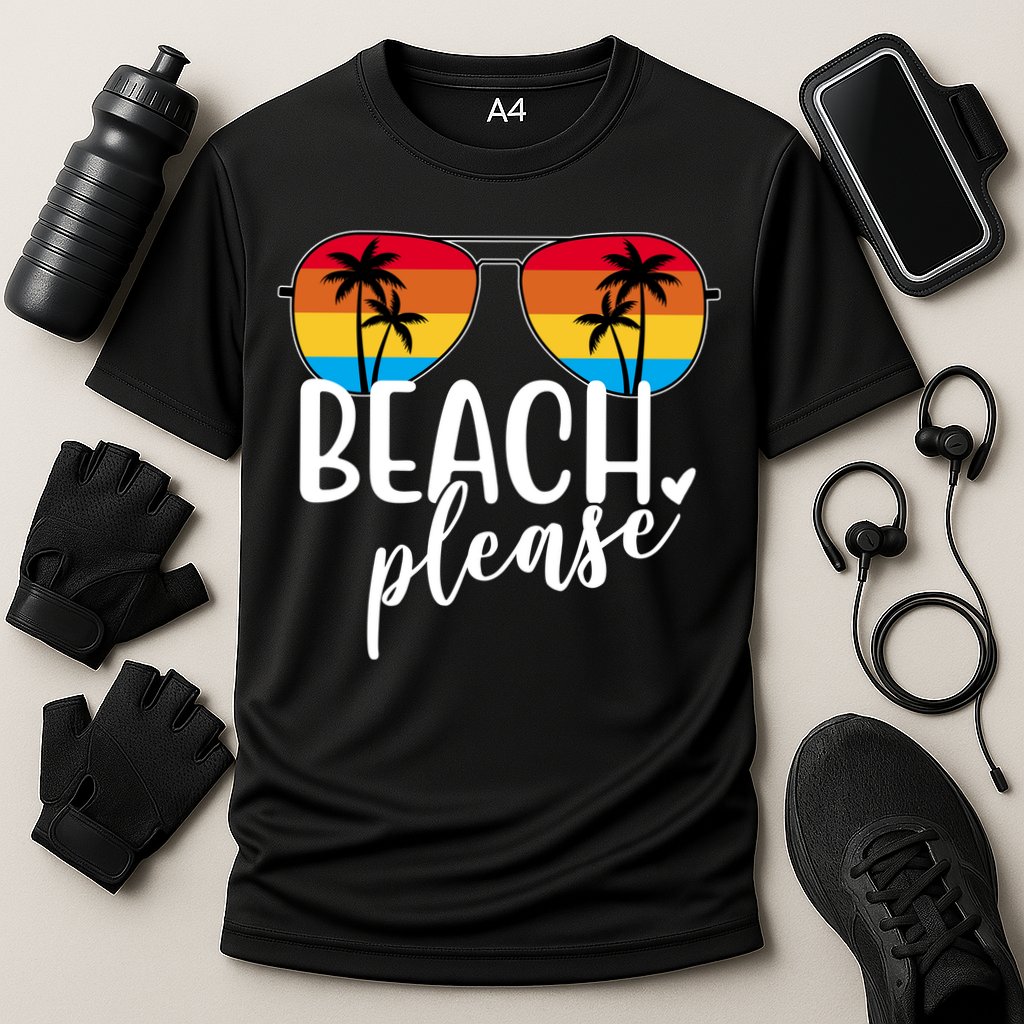 Beach Please Summer Sunset Performance Shirt