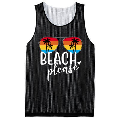 Beach Please Summer Sunset Mesh Reversible Basketball Jersey Tank