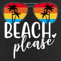 Beach Please Summer Sunset Golf Towel