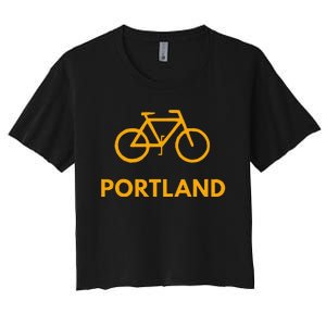 Bike Portland S Sportswear For Bikers & Cyclists Women's Crop Top Tee