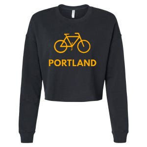 Bike Portland S Sportswear For Bikers & Cyclists Cropped Pullover Crew