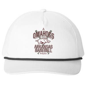 Baseball Pig Shirt Arkansas Fan Omahogs Snapback Five-Panel Rope Hat