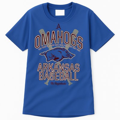 Baseball Pig Shirt Arkansas Fan Omahogs Tall T-Shirt