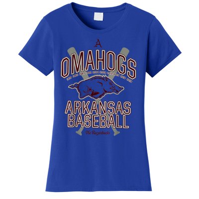 Baseball Pig Shirt Arkansas Fan Omahogs Women's T-Shirt