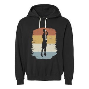 Basketball Player - Streetball Baller Shooting Basketball Garment-Dyed Fleece Hoodie