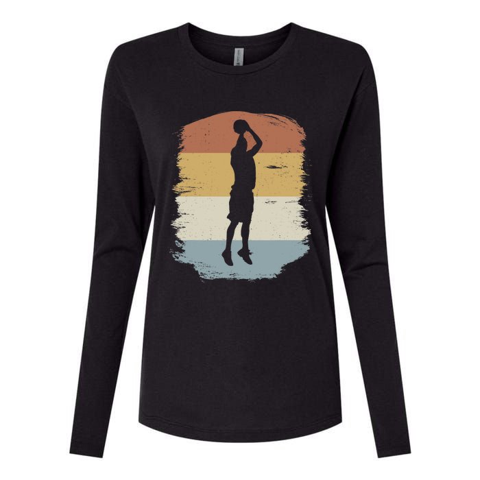 Basketball Player - Streetball Baller Shooting Basketball Womens Cotton Relaxed Long Sleeve T-Shirt