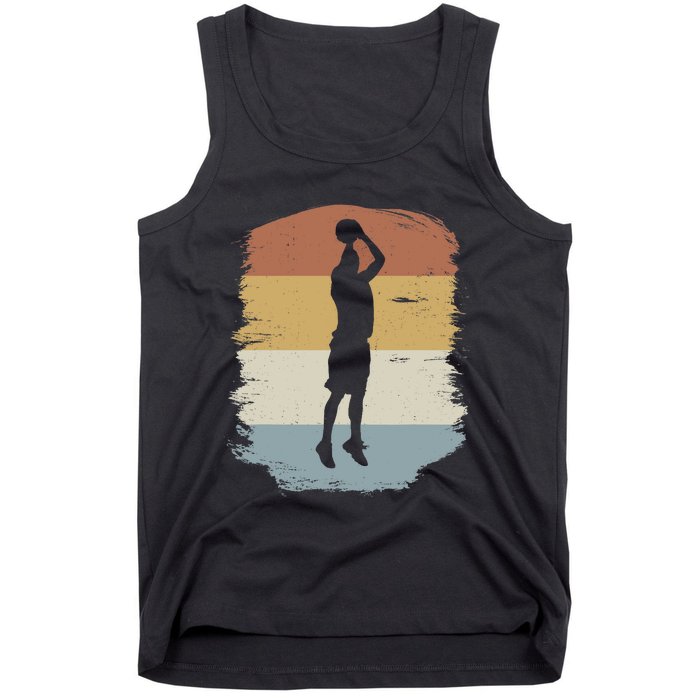 Basketball Player - Streetball Baller Shooting Basketball Tank Top