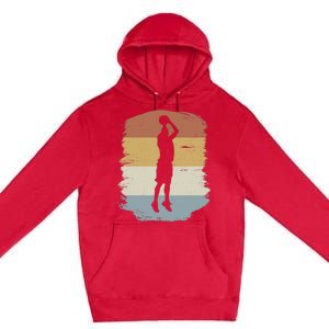 Basketball Player - Streetball Baller Shooting Basketball Premium Pullover Hoodie