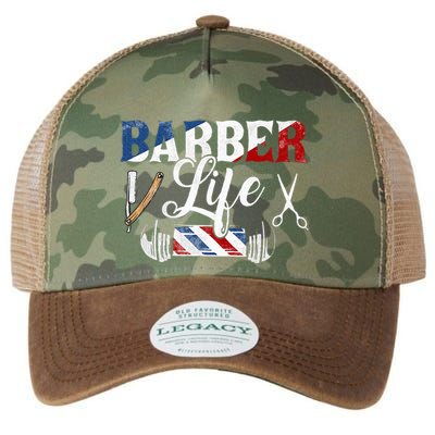 Barberlife Pole Scissors Blade Legacy Tie Dye Trucker Hat