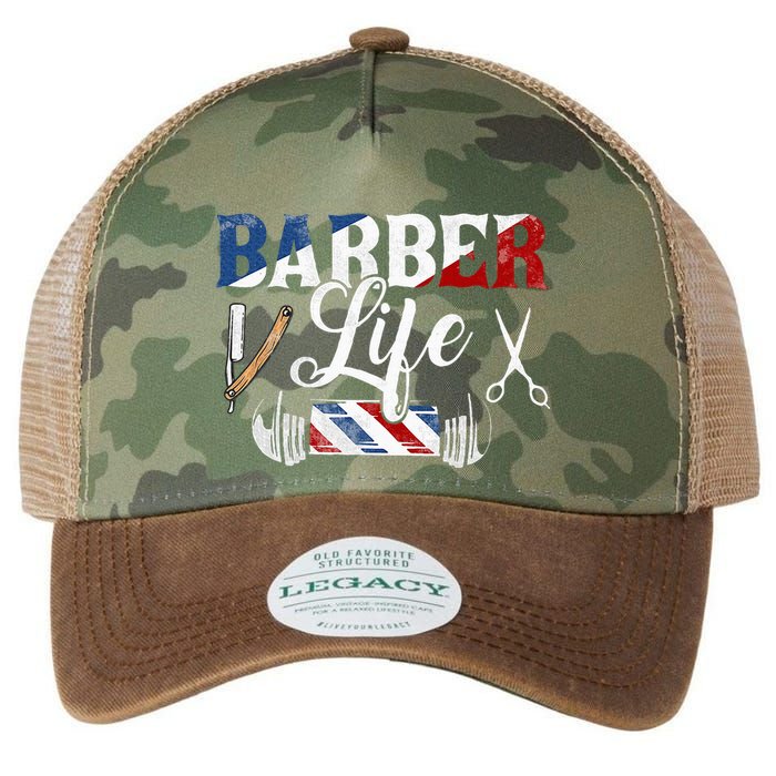 Barberlife Pole Scissors Blade Legacy Tie Dye Trucker Hat