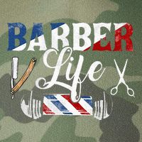 Barberlife Pole Scissors Blade Legacy Tie Dye Trucker Hat