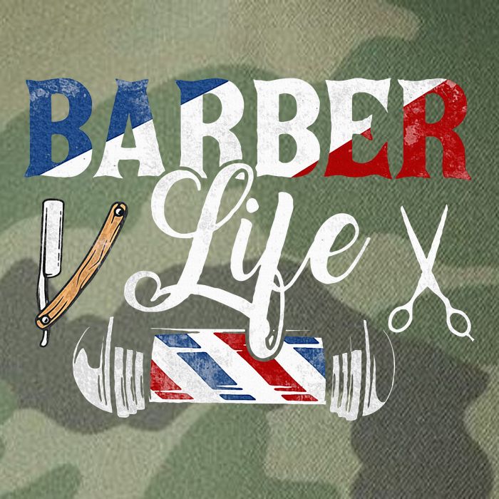 Barberlife Pole Scissors Blade Legacy Tie Dye Trucker Hat