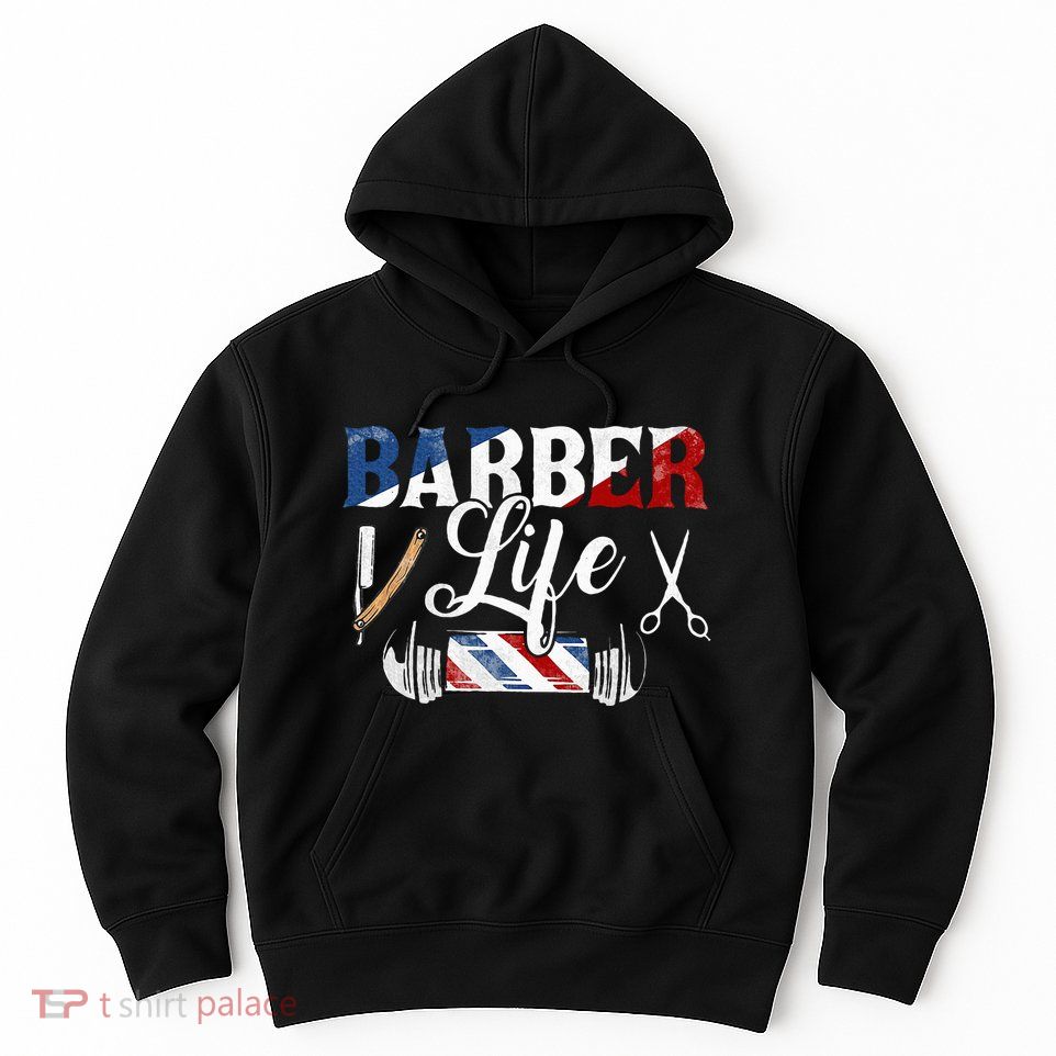 Barberlife Pole Scissors Blade Hoodie