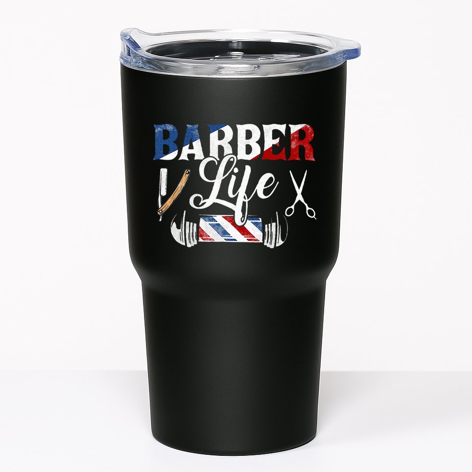 Barberlife Pole Scissors Blade Tumbler