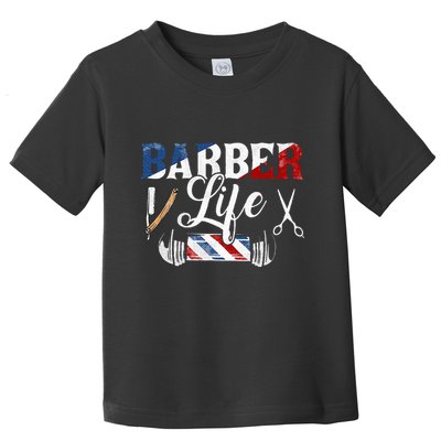 Barberlife Pole Scissors Blade Toddler T-Shirt
