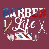 Barberlife Pole Scissors Blade 16oz Travel Tumbler
