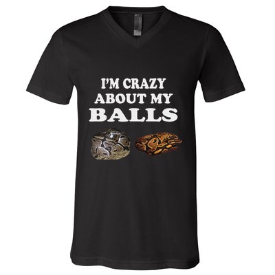 Ball Python Snake Baby Ball Python Breeders V-Neck T-Shirt