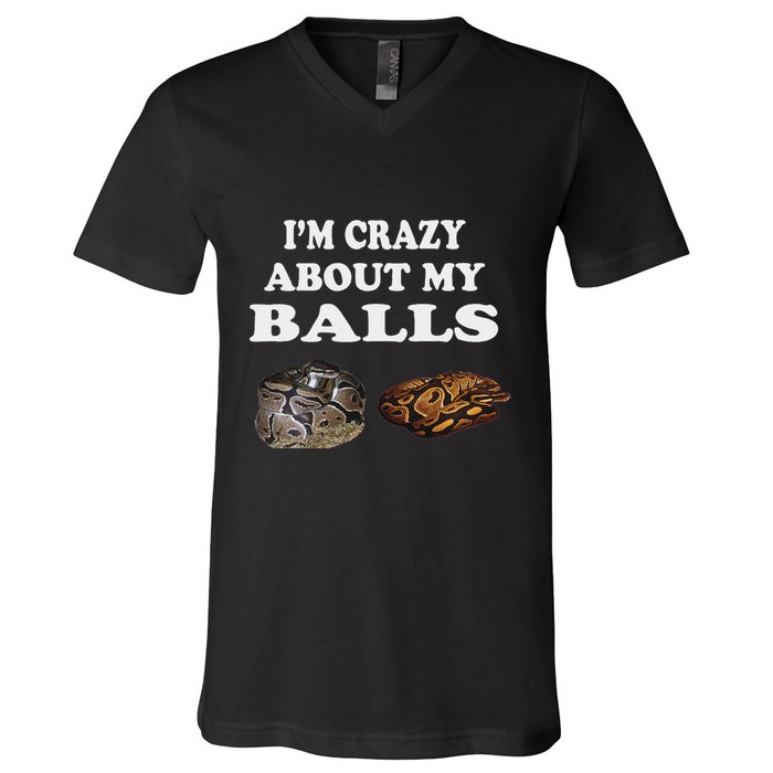 Ball Python Snake Baby Ball Python Breeders V-Neck T-Shirt