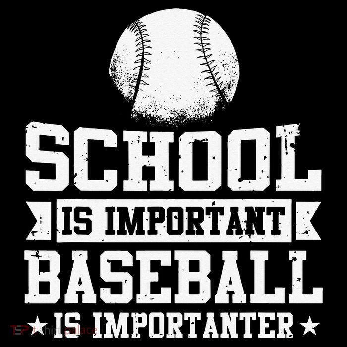 Baseball Player School Is Important Baseball Is Importanter Stripe Pom Pom Beanie