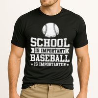Baseball Player School Is Important Baseball Is Importanter Cooling Performance Crew T-Shirt