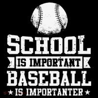 Baseball Player School Is Important Baseball Is Importanter Impact Tech Backpack