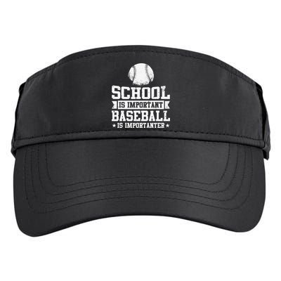 Baseball Player School Is Important Baseball Is Importanter Adult Drive Performance Visor