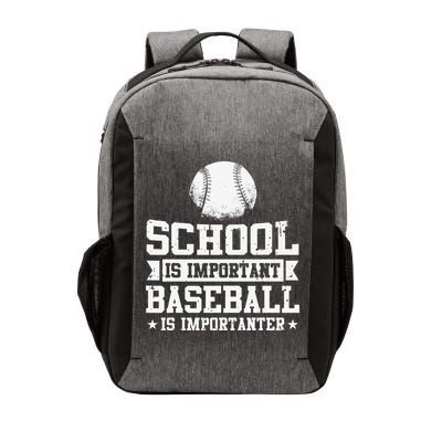 Baseball Player School Is Important Baseball Is Importanter Vector Backpack