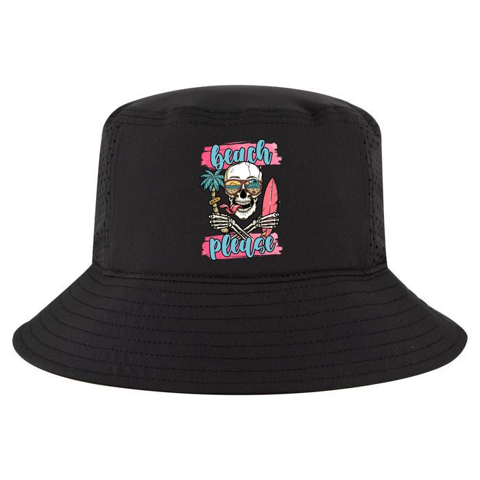Beach Please Skeleton Vacation Funny Cool Comfort Performance Bucket Hat