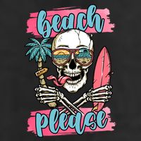 Beach Please Skeleton Vacation Funny Cool Comfort Performance Bucket Hat