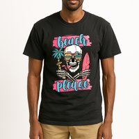 Beach Please Skeleton Vacation Funny Tall T-Shirt