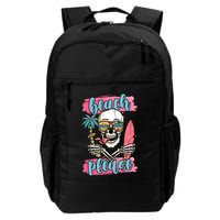 Beach Please Skeleton Vacation Funny Backpack