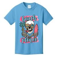 Beach Please Skeleton Vacation Funny Kids T-Shirt