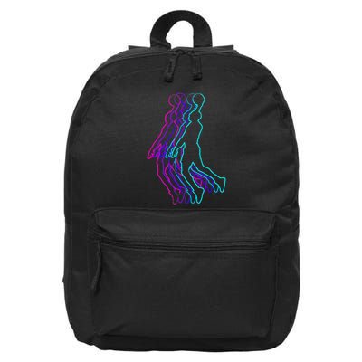 Basketball Player Slam Dunk 16 in Basic Backpack