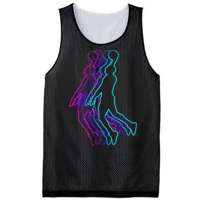 Basketball Player Slam Dunk Mesh Reversible Basketball Jersey Tank