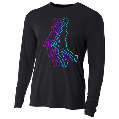 Basketball Player Slam Dunk Cooling Performance Long Sleeve Crew