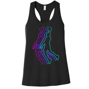 Basketball Player Slam Dunk Women's Racerback Tank