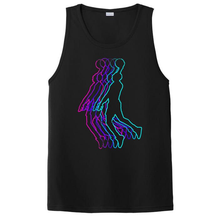 Basketball Player Slam Dunk PosiCharge Competitor Tank