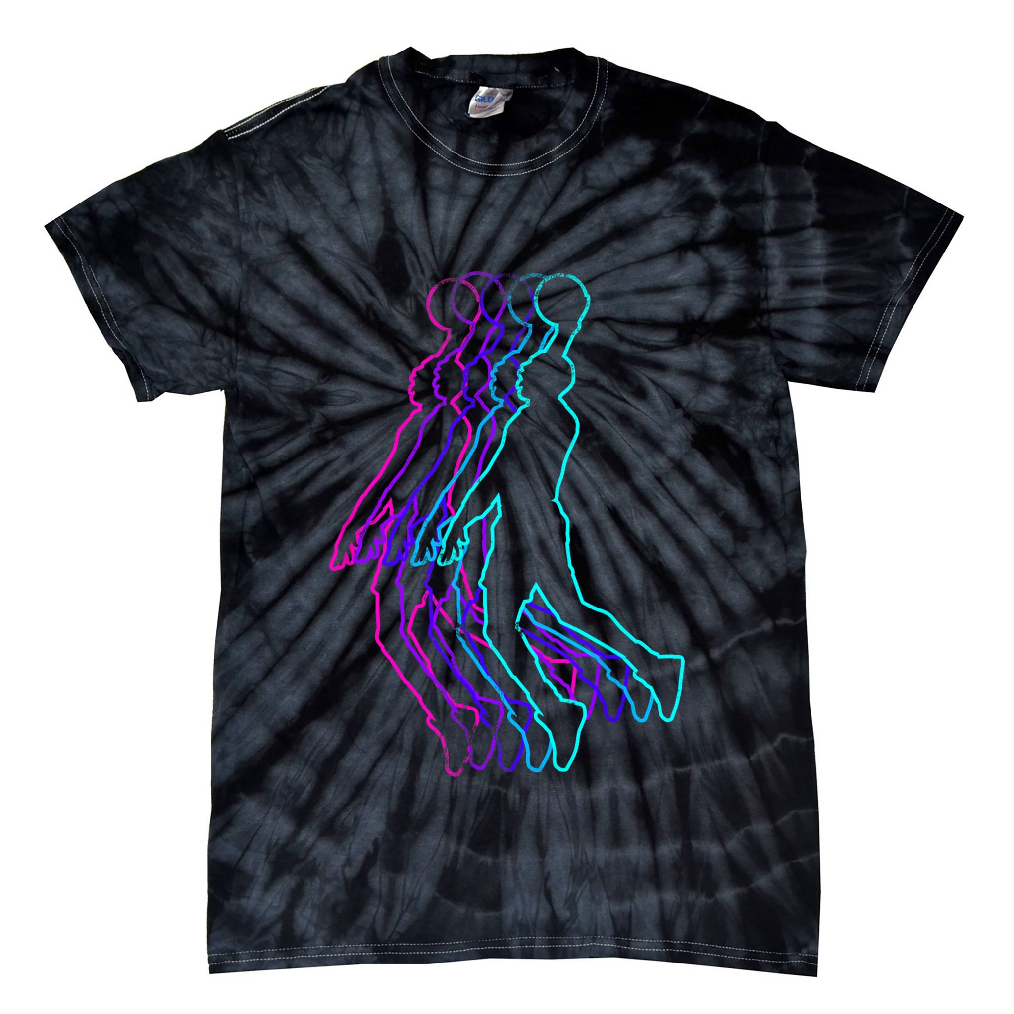 Basketball Player Slam Dunk Tie-Dye T-Shirt