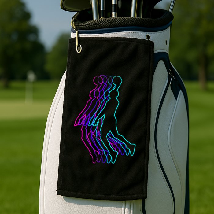 Basketball Player Slam Dunk Golf Towel