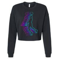 Basketball Player Slam Dunk Cropped Pullover Crew