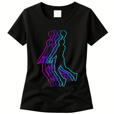 Basketball Player Slam Dunk Womens T-Shirt