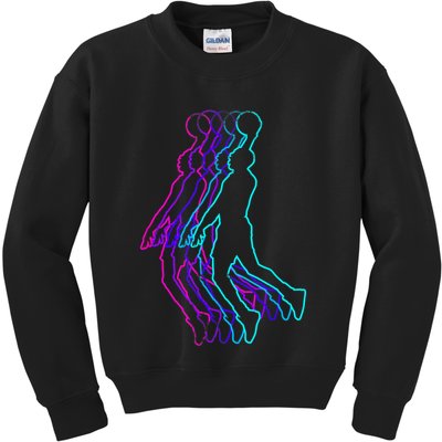 Basketball Player Slam Dunk Kids Sweatshirt