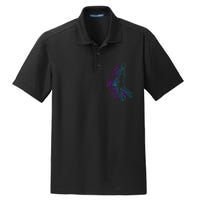 Basketball Player Slam Dunk Teens Dry Zone Grid Polo